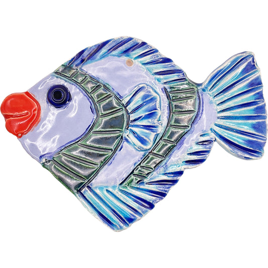 WATCH Resources Art Guild - Handmade Ceramic Arts: Glazed Fish 6-inch x 4-inch by Lisa Uptain 4292