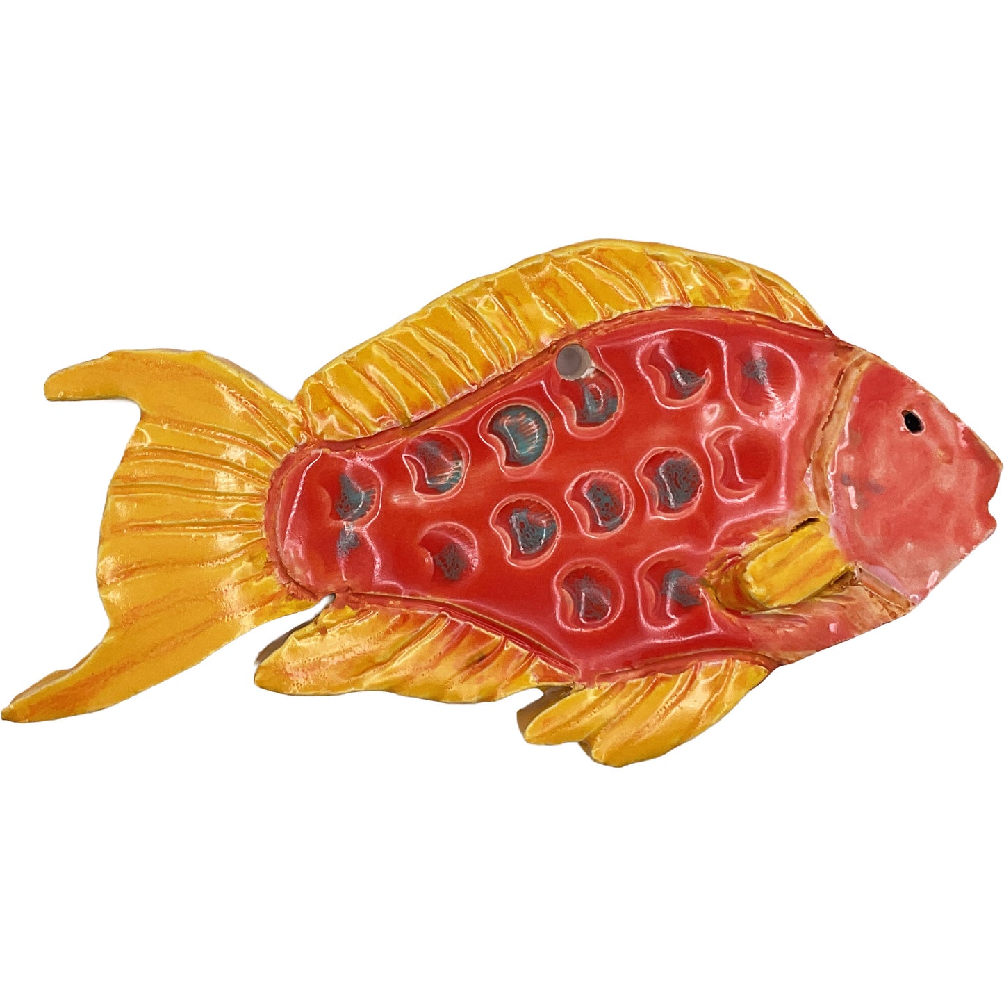 Ceramic Arts Handmade Clay Crafts 5.5-inch x 3-inch Fresh Fish by Anonymous 4345