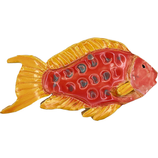 Ceramic Arts Handmade Clay Crafts 5.5-inch x 3-inch Fresh Fish by Anonymous 4345