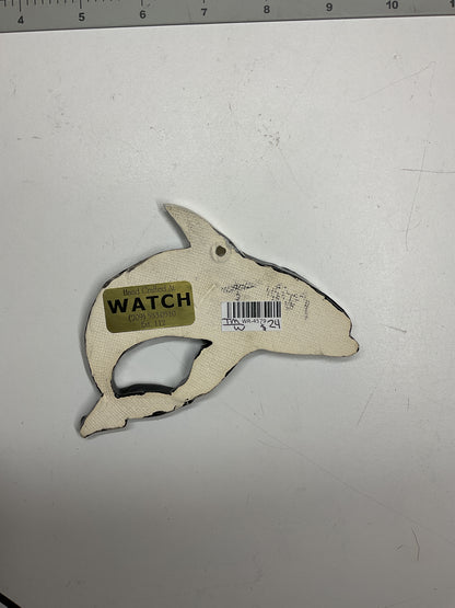 WATCH Resources Art Guild - Ceramic Arts Handmade Clay Crafts Glazed Whale 5-inch by 3.5-inch made by Terry Morrow 4579
