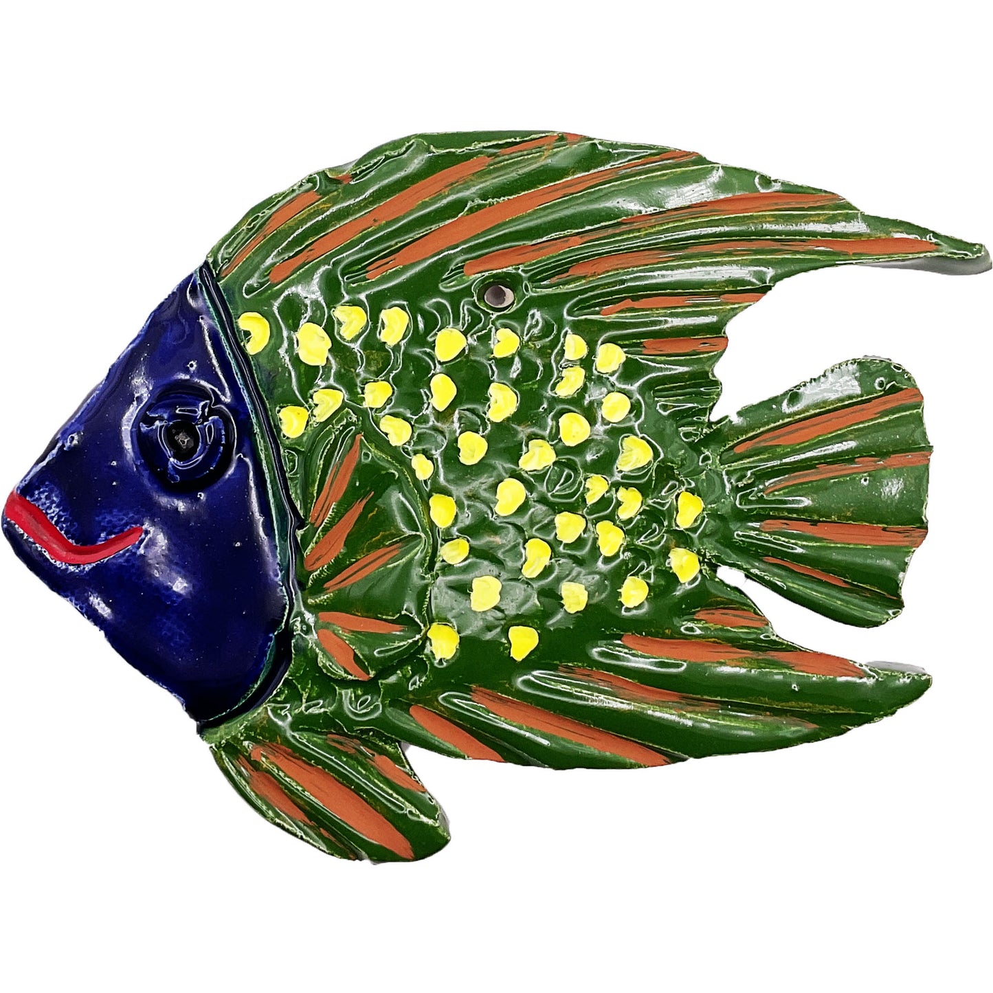 WATCH Resources Art Guild - Ceramic Arts Handmade Clay Crafts Glazed Fish 4.5-inch by 6-inch made by Lisa Uptain and Andy Crowe 4548