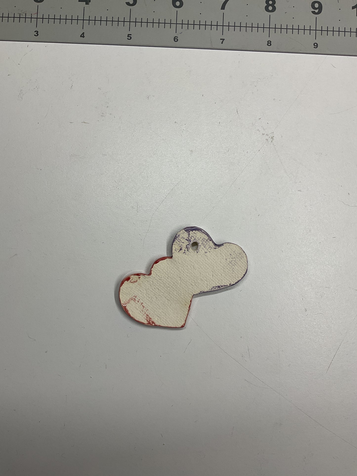 WATCH Resources Art Guild - Ceramic Arts Handmade Clay Crafts Glazed Hearts 2.5-inch by 1.5-inch made by Anonymous 4581