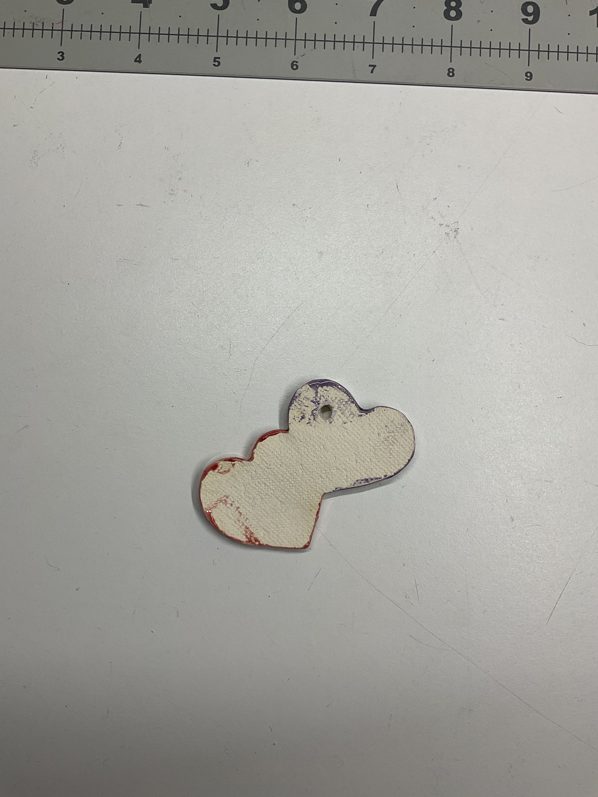 WATCH Resources Art Guild - Ceramic Arts Handmade Clay Crafts Glazed Hearts 2.5-inch by 1.5-inch made by Anonymous 4581