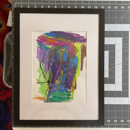 WATCH Resources Art Guild - Framed Colored Drawing, 13 x 17 Fine Art, by Jeffrey Kohler-Crowe 4686