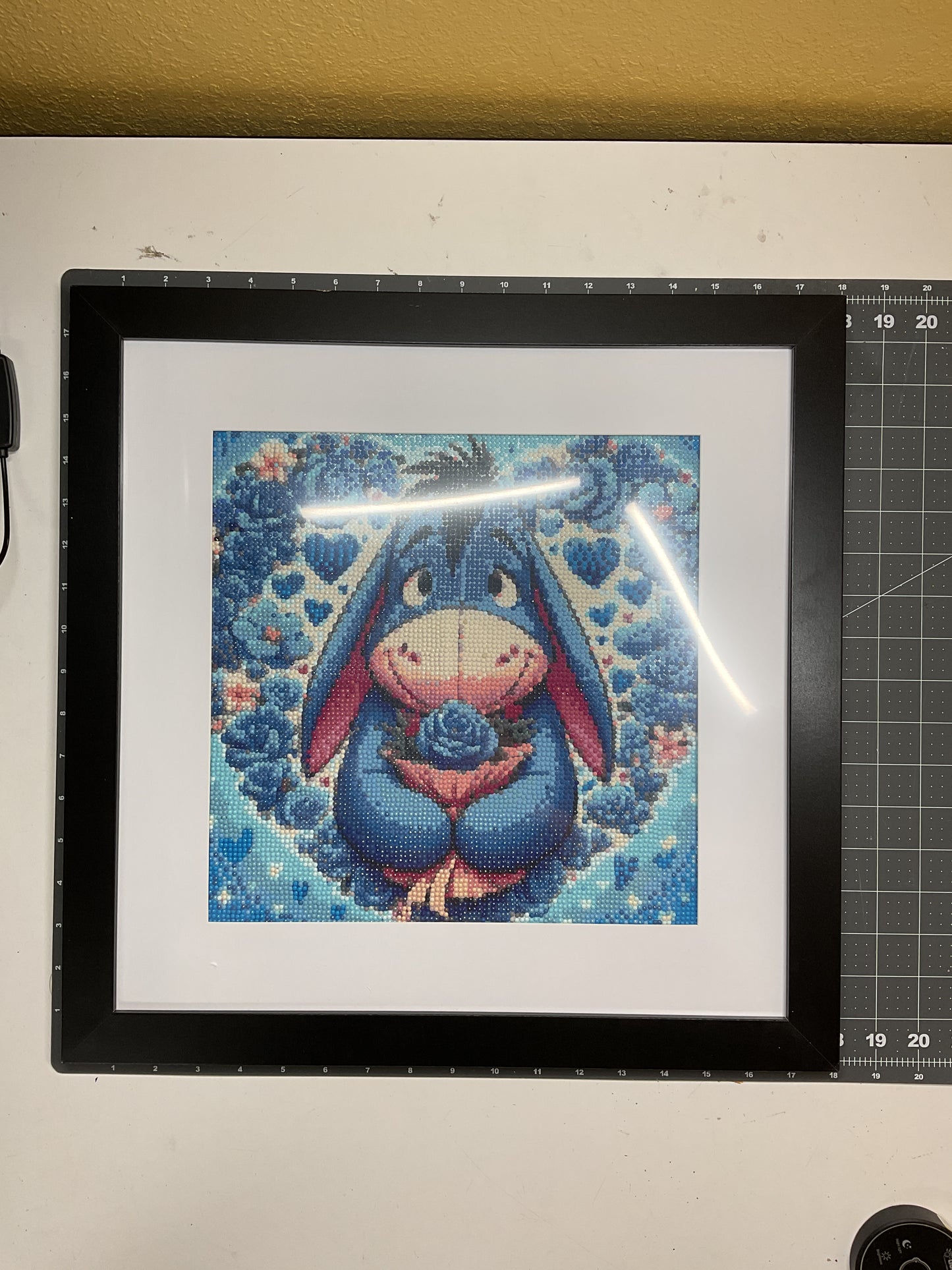 Diamond Dot Art - Framed Canvas - Handmade Crafts - 18x18 Character by Anonymous 4729