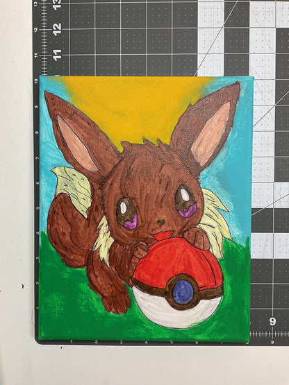 8x10 Acrylic Character Painting on Stretched Canvas by Daniella Messamore 4732