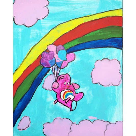 16x20 Acrylic Character Painting on Stretched Canvas by Daniella Messamore and Kassadie Kasperson 4733