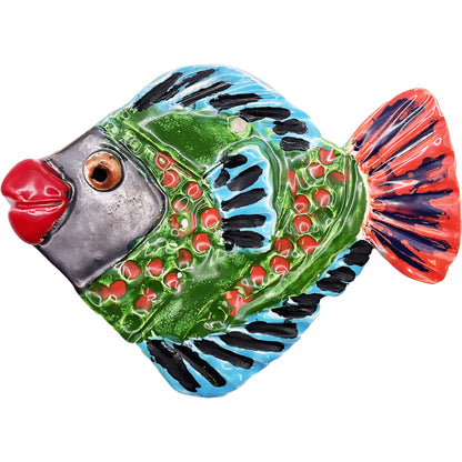 WATCH Resources Art Guild - Ceramic Arts Handmade Clay Crafts Glazed Fish 7-inch by 5-inch made by WATCH 4839