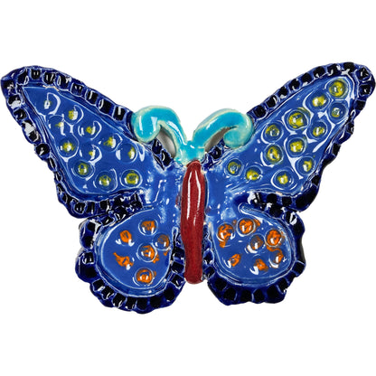 WATCH Resources Art Guild - Ceramic Arts Handmade Clay Crafts 7-inch x 4.5-inch Glazed Butterfly made by Breanne Wright