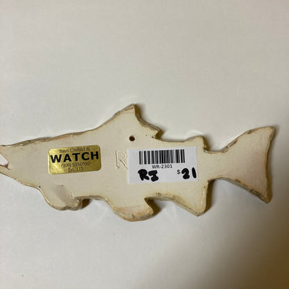 WATCH Resources Art Guild - Ceramic Arts Handmade Clay Crafts Fresh Fish 9-inch x 4-inch Glazed Fish made by Ryan Imhoff